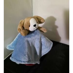 Carter's Brown Puppy Dog Blue Baby Plush Lovey